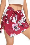 👙 flattering plus size high waist swim skirted bottom with tummy control – ruffle swim skirt for women's swimsuits logo