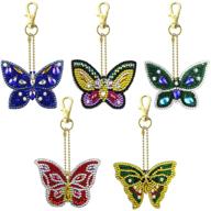 bskifnn painting keychain beginners butterfly logo