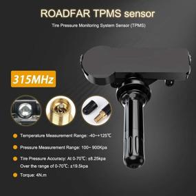 img 1 attached to 🚗 Roadfar 315 МГц датчик TPMS набор 4 шт. - Подходит для Ford, Lincoln, Mercury (9L3Z-1A189-A, DE8T-1A180-AA)