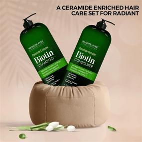 img 2 attached to Majestic Pure Biotin Shampoo and Conditioner Set: Combat Hair Loss & Thinning, Essential Oils, Hair Growth & Thickening, Men and Women, 16 fl oz each