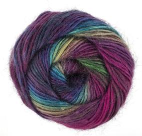 img 1 attached to 🌈 Vibrant Stained Glass Waves: RED HEART Unforgettable Yarn