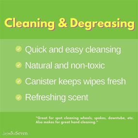 img 2 attached to 🌿 Jasmine Seven Xtri Bike Wipes - 45 Degreasing Wet Wipes with Natural Peppermint Extract