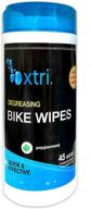 🌿 jasmine seven xtri bike wipes - 45 degreasing wet wipes with natural peppermint extract logo