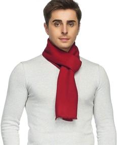 img 4 attached to 🧣 Cashmere Winter Scarf for Men - Classic Accessories and Stylish Men's Scarves