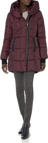 img 2 attached to 🧥 Women's Quilted Hooded Winter Puffer Coat with Asymmetrical Hem by French Connection