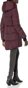 img 1 attached to 🧥 Women's Quilted Hooded Winter Puffer Coat with Asymmetrical Hem by French Connection