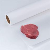 🥩 ruspepa white poly coated freezer paper roll - 17.5 inch x 100 feet, ideal for wrapping meat, cheese & fish logo