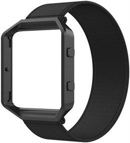 img 4 attached to Упругие запястья с металлической рамкой: замена для Fitbit Blaze серии 6 для смарт-часов с диапазоном размеров запястья от 6.0 до 6.4 дюйма.