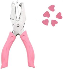 img 4 attached to 🖤 Heart-Shaped Handheld Paper Punch Puncher: Add a Romantic Touch to Your Crafts!