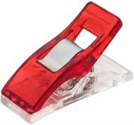 premium red plastic clips for sewing, quilting, crafting, crocheting, and knitting - pack of 120 (large size) logo