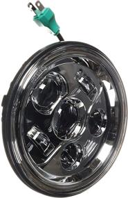 img 3 attached to Светодиодный мотоциклетный фар генерации III "Eagle Lights" диаметром 7 дюймов для Harley Davidson - установка без проблем в разъем H4 - совместим с фарами 2D1 (хром)
