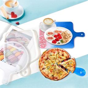 img 2 attached to 🖼️ Premium Tray Resin Mold Kit: Create DIY Serving Boards with 2 Molds, Measuring Cup, Spoons, Finger Cots - Ideal for Painting Art and Home Decoration