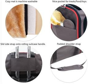 img 2 attached to Pet Peppy Expandable Cat and Small Dog Carrier - Double the Space for Pets - Ultimate Travel Bag - Airline Approved, with Tunnel