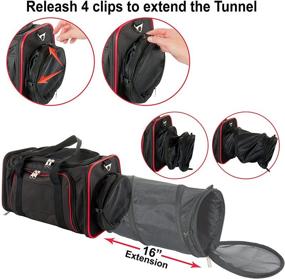 img 3 attached to Pet Peppy Expandable Cat and Small Dog Carrier - Double the Space for Pets - Ultimate Travel Bag - Airline Approved, with Tunnel