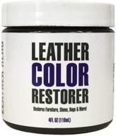 leather hero color restorer & applicator - revive, refurbish & renew leather & vinyl sofa, purse, shoes, car seats, couch - 4oz (beige) logo