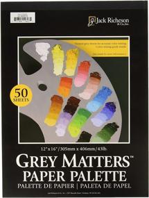 img 2 attached to Блок для мешковины Jack Richeson Grey Matters, 12 х 16 дюймов, 50 листов