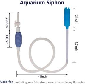 img 1 attached to 🐠 Aquarium Fish Tank Cleaning Tools: 7 in 1 Adjustable Cleaning Kit, Gravel Cleaner Siphon - Toopify