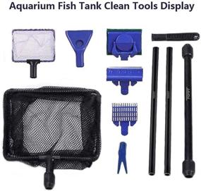 img 3 attached to 🐠 Aquarium Fish Tank Cleaning Tools: 7 in 1 Adjustable Cleaning Kit, Gravel Cleaner Siphon - Toopify