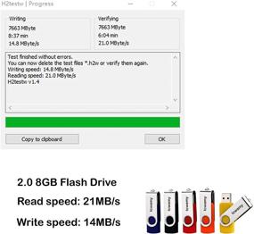 img 4 attached to 🔌 lcwamy USB 8 ГБ Фабричная USB2.0 8 ГБ флеш-накопитель со скоростью чтения 14 МБ/21 МБ USB-флеш-накопитель Twister объемом 8 ГБ, флеш-накопитель Pen Drive Key Drive 8 ГБ, USB-носитель Thumb Drive памяти со скоростью чтения 14 МБ/21 МБ с подарочной коробкой (8 ГБ, 5 шт.) USB802