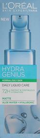 img 3 attached to Увлажняющее средство для лица L'Oreal Paris Skincare Hydra Genius: безмасляный крем для нормальной и жирной кожи с гиалуроновой кислотой и алоэ водой, 3.04 жидк. унц.