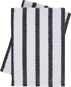 img 2 attached to 🧼 KAF by HIC 02623BL Striped Dish Cloths, Premium 100% Cotton, Set of 2