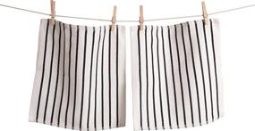 img 1 attached to 🧼 KAF by HIC 02623BL Striped Dish Cloths, Premium 100% Cotton, Set of 2