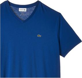 img 2 attached to 👕 Lacoste Sleeve V Neck Cotton T Shirt: Premium Men's Clothing for T-Shirts & Tanks
