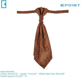 img 3 attached to 🎀 Epoint C B AQ R 013 Paisley Pre Tied Microfiber Men's Accessories: Style Meets Convenience