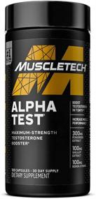 img 4 attached to MuscleTech AlphaTest: Max-Strength Testosterone Booster for Men with Tribulus Terrestris & Boron, 120 Pills (Package May Vary)