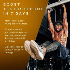 img 3 attached to MuscleTech AlphaTest: Max-Strength Testosterone Booster for Men with Tribulus Terrestris & Boron, 120 Pills (Package May Vary)