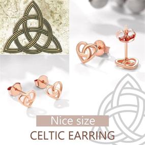 img 1 attached to Hypoallergenic PROSILVER 925 Sterling Silver Love Knot Earrings: Celtic Jewelry for Women, Irish Gifts, Nickel-Free, Complete with Gift Box