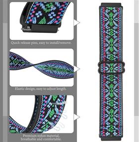 img 2 attached to 👍 WNIPH Adjustable Elastic Watch Bands: Premium Fitbit Versa/Versa Special Edition/Versa 2/Versa Lite Stretchy Nylon Strap Sports Loop Replacement Wristband - Perfect for Women and Men