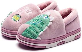 img 3 attached to 🧦 Warm and Cozy BODATU Girls Boys Slippers for Winter Indoor Comfort