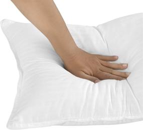 img 2 attached to Oakias Queen Stripe Pillows White