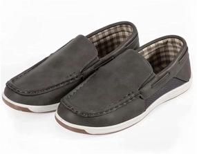 img 3 attached to Мокасины для мальчиков - ЧЕРРИ ПОПО Черные 05: Комфортная и удобная обувь для повседневной носки