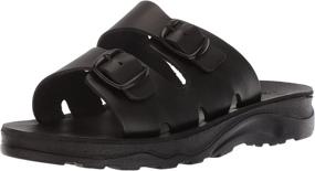 img 4 attached to Barnabas Molded Mens Sandals Black - Premium Comfort and Style for Men