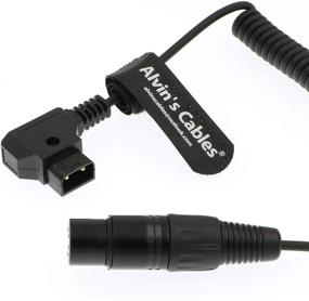 img 2 attached to 🔌 Coiled Power Cable: XLR 4 Pin Female to D Tap for Practilite 602 DSLR Camcorder, Sony F55 SXS Camera - by Alvin's Cables