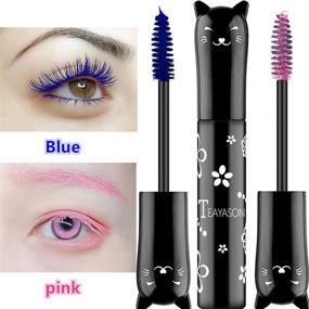 img 1 attached to 🦃 Thanksgiving Cat Eye Mascara Gift - Waterproof Fast Dry Eyelashes Curling Lengthening Makeup Eye Lashes for Party Stage Use - White Color