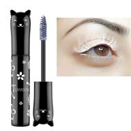 🦃 thanksgiving cat eye mascara gift - waterproof fast dry eyelashes curling lengthening makeup eye lashes for party stage use - white color logo