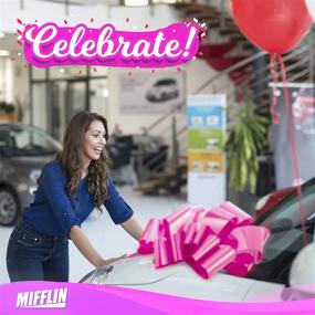 img 3 attached to 🎀 Mifflin 30-Inch Pink Butterfly Car Bow: Sturdy and Impressive Decoration for Gifts, Birthdays, Christmas