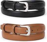 👩 stylish werforu women's leather skinny buckle - the ultimate women's accessory! logo