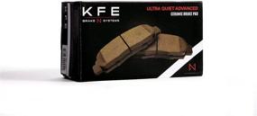 img 2 attached to 🔹 KFE KFE914-104 Набор керамических дисковых тормозных накладок ULTRA QUIET ADVANCED PREMIUM для передних колодок Honda CR-V, CRV, 2003-2007 Accord 4cyl, 2008-2015 Accord LX, 2016-2019 Civic, Element, Pilot; Acura ILX