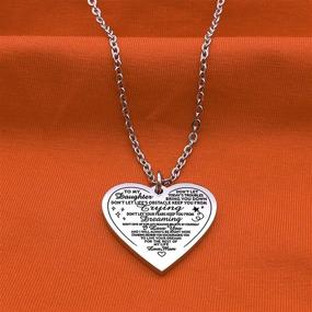 img 3 attached to 🌟 Omodofo Braver Than You Believe Necklace Heart Pendant - Inspirational Gifts for Daugher Son Kids