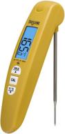 🌡️ yellow taylor precision thermocouple thermometer: digital turbo read with foldable probe logo