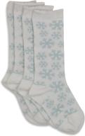 ❄️ snowflake knee high socks for little girls - jefferies socks (pack of 2) logo