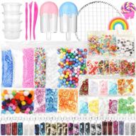 ultimate slime supplies kit: 62 packs of charms, beads, accessories, tools, and containers for diy slime making - no slime included! logo