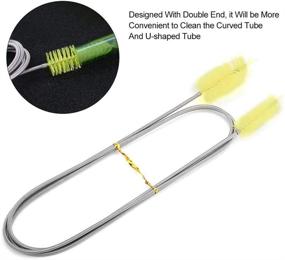 img 2 attached to 🧹 Ultimate Cleaning Solution: Stainless Double Ended Brush for Fish Tank Canister Filter Tube and Aquarium Hoses