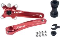 🚲 jiankun 170mm bike crank arm set with bottom bracket kit and chainring bolts - red, compatible with shimano, fsa, gaint: ultimate performance for mtb, bmx & road bicycles logo