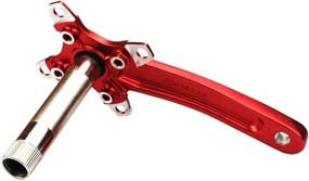 img 1 attached to 🚲 JIANKUN 170mm Bike Crank Arm Set with Bottom Bracket Kit and Chainring Bolts - Red, Compatible with Shimano, FSA, Gaint: Ultimate Performance for MTB, BMX & Road Bicycles