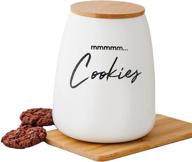 🍪 fifth fork large cookie jars: airtight, cute, and spacious kitchen counter storage for cookies логотип